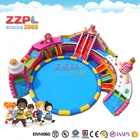 Zzpl商業使用キャンディー土地ウォーターパーク/ジャイアントインフレータブルウォーターパークで水スライド用販売