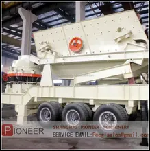 High quality tire series cone portable stone crusher