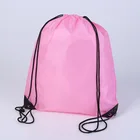 Custom design printed polyester nylon draw string back packs bag