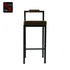 Bar Chair Bar Chair Bar Stool High Chair Vintage Black Color Metal Bar Stool Chair