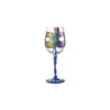 265ml pink drinking glass handpainted italian glassware home goods