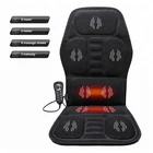 Hot car buttocks vibration heated massage chair seat cushion,heated kneading back buttocks shiatsu massage cushion