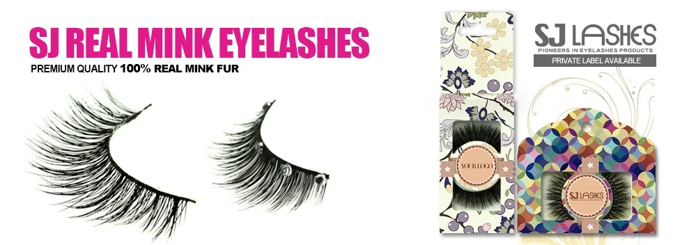 Personalized Label Real Mink Hairs Lash Strips From Lash Manufacturer