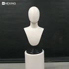 Fiberglass Male White Torso Scarf Display Mannequin Head