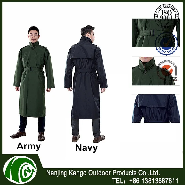 ilitary raincoats waterproof functional rain gear gentleman coat