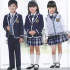american modern sweater vest skirt primary school uniforms for children