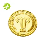 Promotion Custom Cheap Different Kinds Gold Color Plastic Token Coin