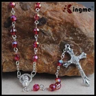 Holy Hail Mary Center Piece Rosary Making Parts with Acrylic Beads Rosary Necklace