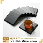 New Christmas gift crafted irregularities real slate coaster wine stone coaster