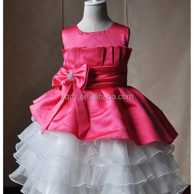 2015 latest design kids party wear dresses for girls fancy