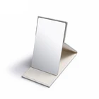 Personalized square compact folding pocket stainless steel mirror