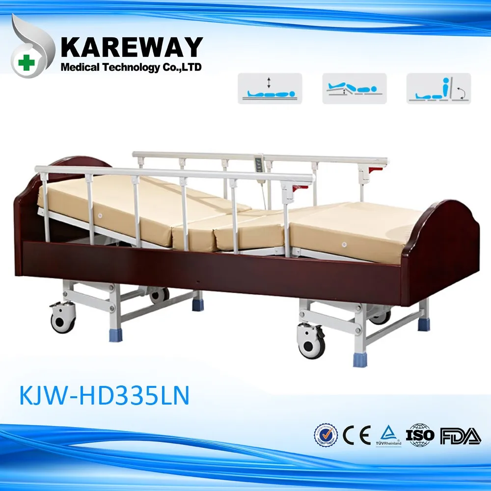 木製病院調節可能な3機能電気看護在宅介護ベッド仕入れ・メーカー・工場