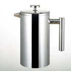 Double Wall Stainless Steel Tea Maker/ Coffee Plunger /French Coffee Press