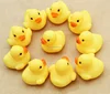 4*4*3.1cm Mini Yellow Rubber duck PVC Bath toy Sound Floating Ducks