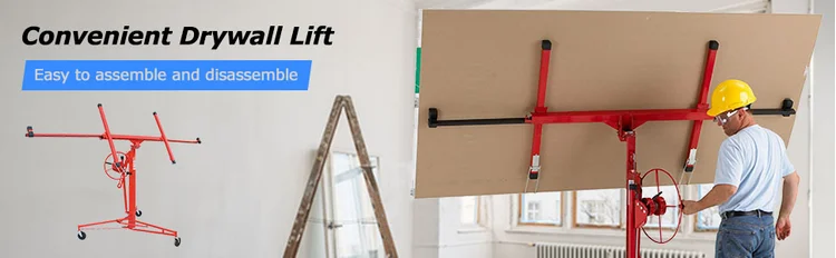 11ft Drywall Panel Hoist Rolling Plasterboard Ceiling Used Drywall