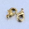best selling bracelet findings 14k gold plated metal brass lobster claw clasps for bracelet DIY