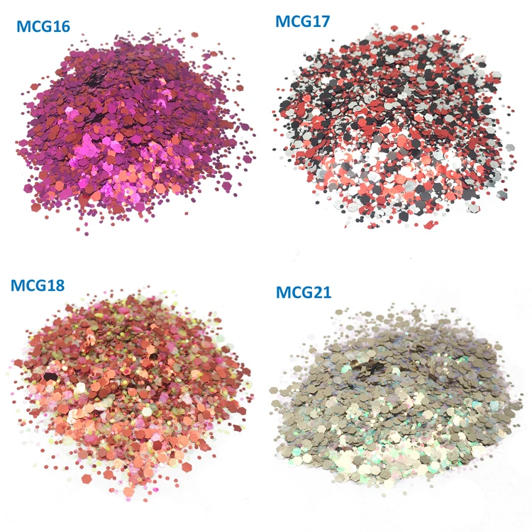 Eco Friendly Chunky Powder Craft Holographic Glitter for Body Hair