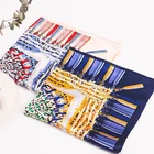 90*90 cm Turkey Custom Design Digital Print 100% Pure Silk Scarf