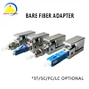 Manufacturer SC/PC,FC/APC,LC,ST SM&MM simplex hybrid (bare,male and female) fiber optical adapter used in terminal box connect