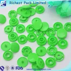 Plastic Button Plastic Plastic Button Recycled Round Shape Snap Plastic Button For Bag 4 Part Plastic Prongs Snap Button