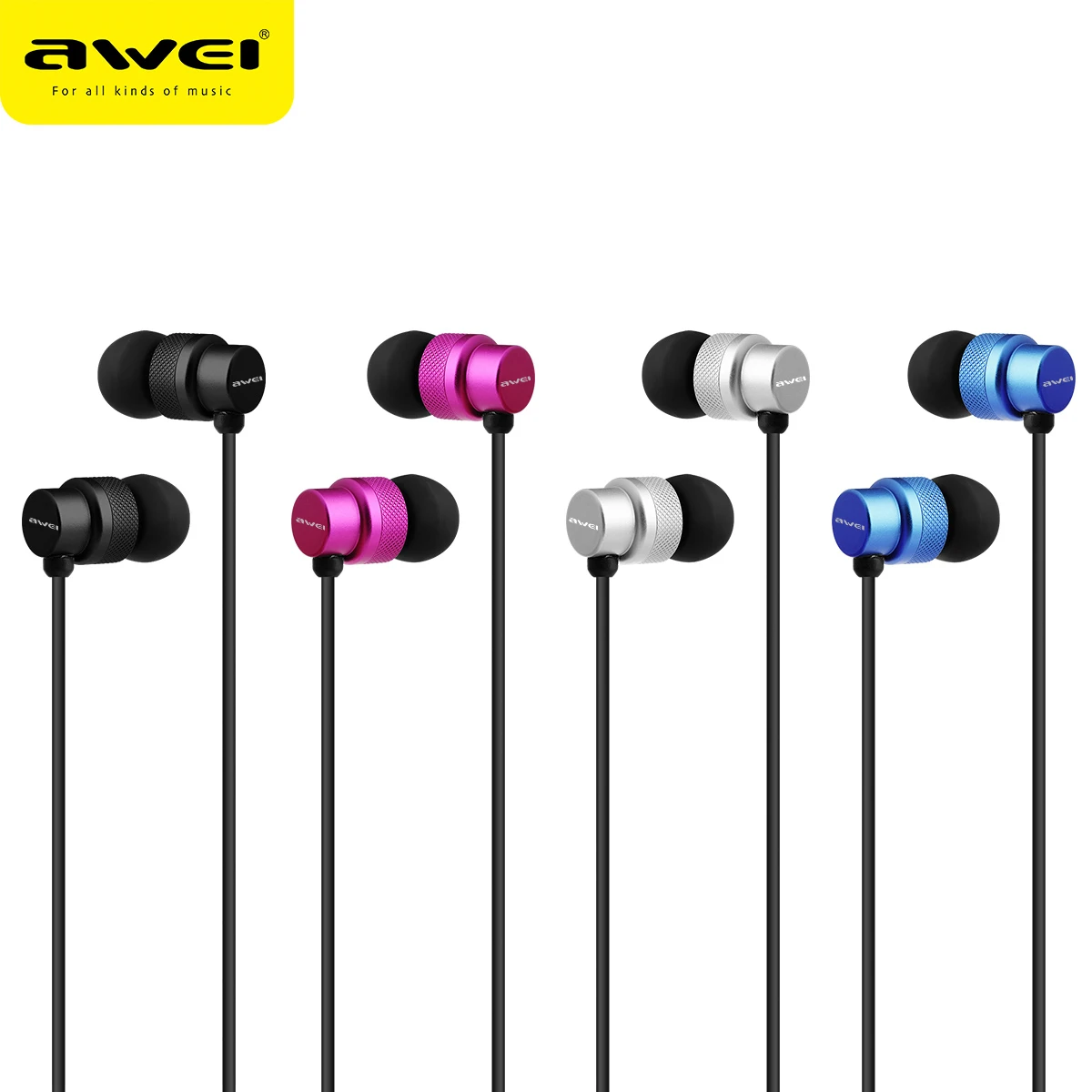 Original awei hot earphone ES970i - ANKUX.COM
