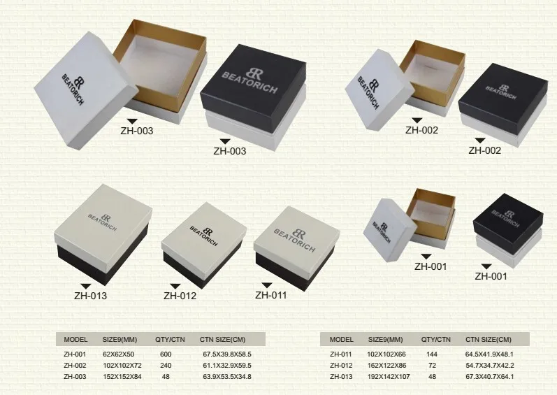 2018 gift packaging empty custom paper box with logo