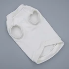 100 Cotton white Dog Pet sweatshirt clothes
