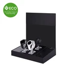 High Clear Classic Black Acrylic Men's Watch Display