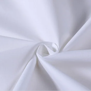 Plain White Cotton Polyester Poplin Fabric Buy Cotton