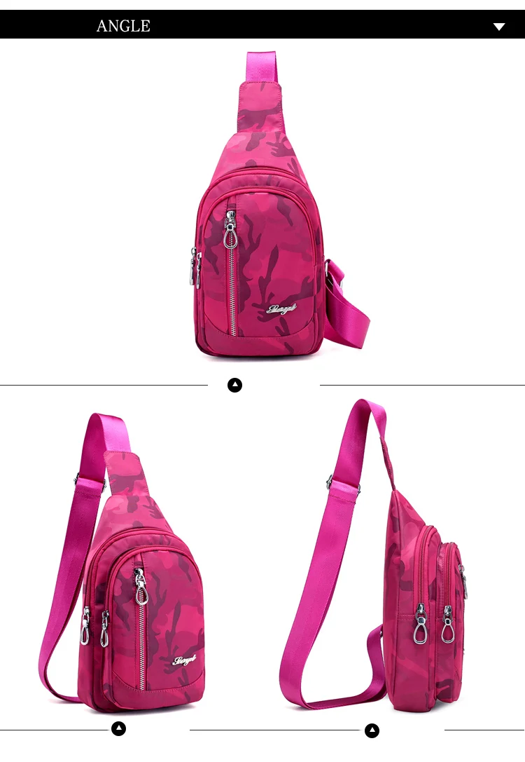 Nylon Chest Pack Waterproof Casual Female Crossbody Shoulder Bag Camouflage Women Messenger Bags Sling Chest Pack Women Bag Nylon Chest Pack Waterproof Casual Female Crossbody Shoulder Bag Camouflage Women Messenger Bags Sling Chest Pack Women Bag