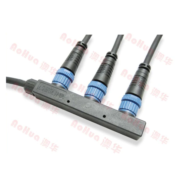 m15 electrical waterproof plug and socket with 3 pin