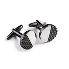 High-end men's black metal cuff links, dress French shirt buttons customized