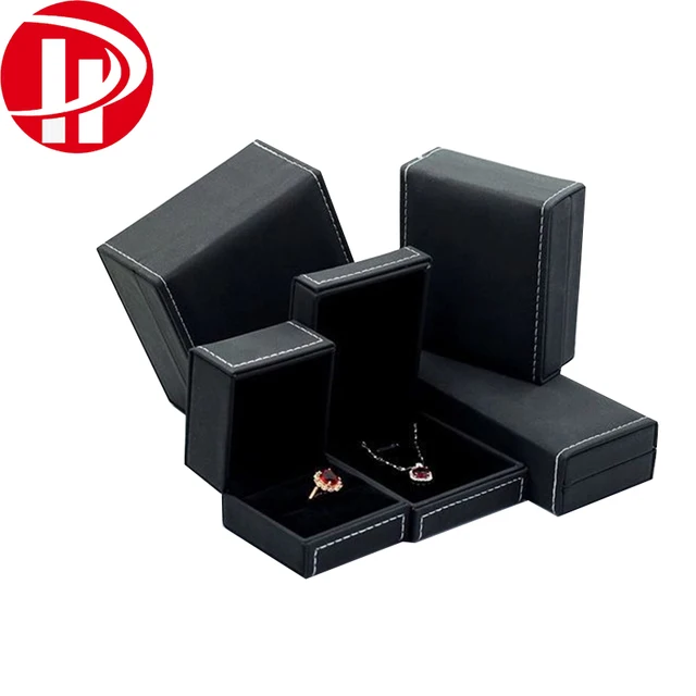 luxury handmade leather gift jewellery package box ring box with