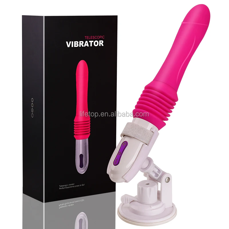 Frequency Dildo Vibrator Rechargeable Rotating Beads Telescopic