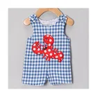 lobster seersucker overall baby boys clothing
