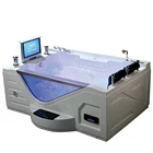china design massage jetted thick acrylic bathtubs with led light