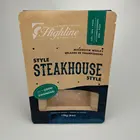 Custom printed flat bottom brown kraft paper bags for food