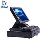 Hot Sale 15inch True Flat POS System Touch Screen Cash Register with Concealed Power Adaptor