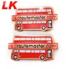 Top quality custom fashion design soft enamel red bus lapel pins