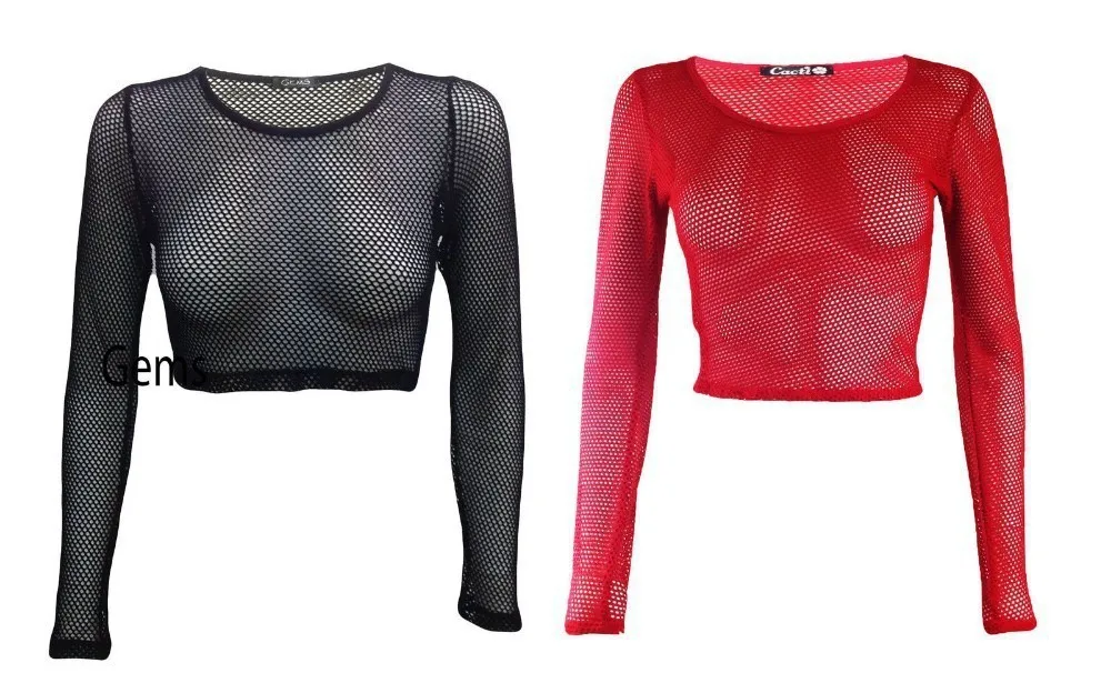fishnet shirts for ladies