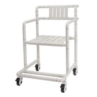 Cubilox Shower Transport Chair,Shower Chair with Wheels, Bathroom Wheelchair Commode Chair