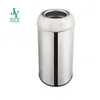 65L round kitchen garbage bin hotel room stainless steel 13 gallon Customized Bullet Open Top waste bin/trash can