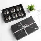Luxury Custom Made Paper Chocolate Gift Box Black Drawer Box for moon cake