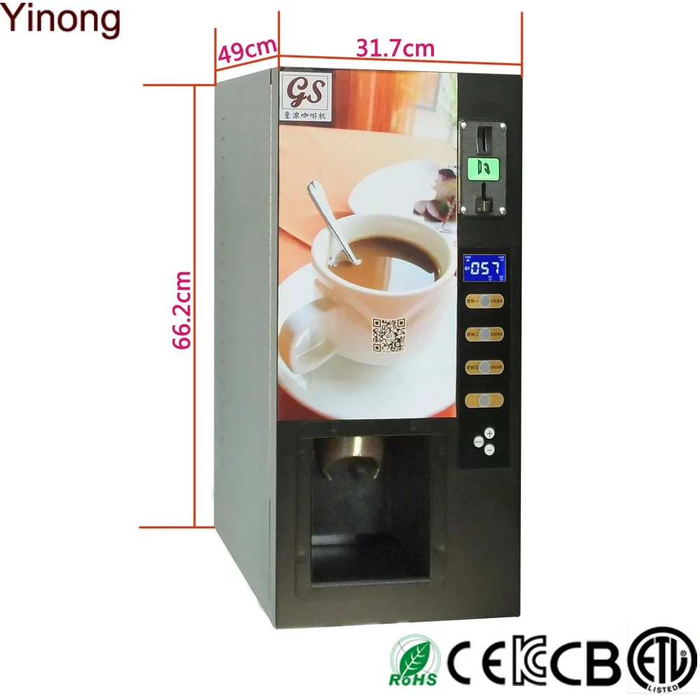 Commercial Coinoperated Beverage Instant Coffee Making Machine With