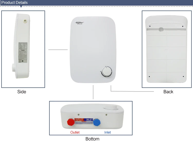 Salle de douche instantanée chauffeeau électrique pour La Thaïlande ou