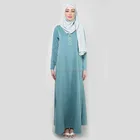 Women Clothes Online Shopping India 2016 Fashion Princess Cut Blue Abaya Turkey