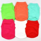 Spring Summer Solid Color Dog Vest Logo Customize Dog Clothes