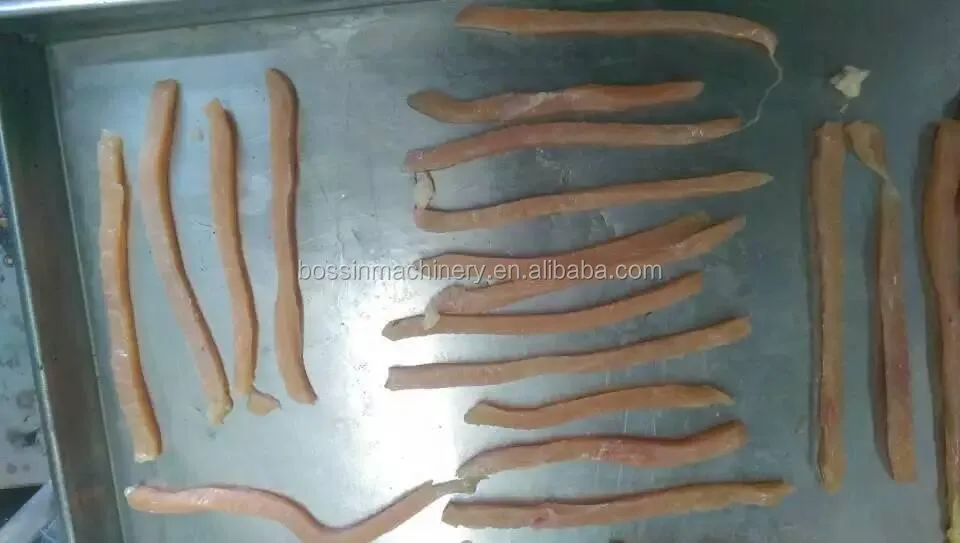 Chinese products new technology poultry meat bacon strip cutter