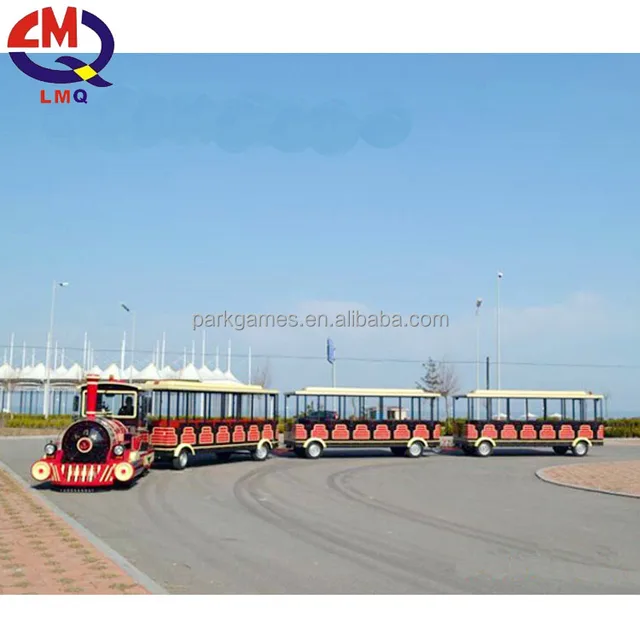 Amusement tourist trackless train adult rides electric trains for adults