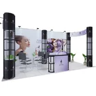 straight and curved mobile aluminum exhibition booth construction